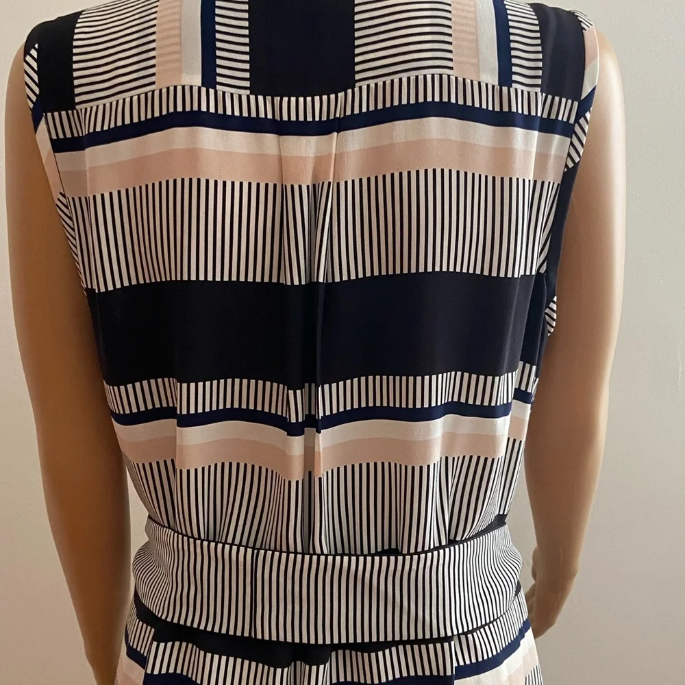 NWOT Kate Spade Geo Wrap Silk  Dress.Size Large